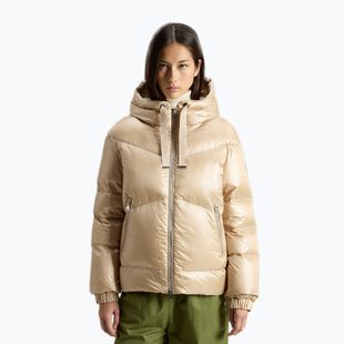 Dámská bunda Woolrich Aliquippa Short Puffer oxford tan