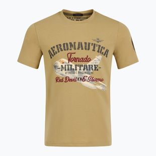 Pánské tričko Aeronautica Militare Tornado antilopa beige