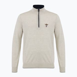 Pánský svetr Aeronautica Militare 1/2 Zip stone melange