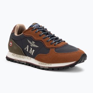 Pánské boty Boty Aeronautica Militare 252SC0320UPL00313 navy blue/brown