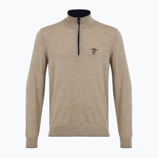 Pánský svetr Aeronautica Militare 1/2 Zip sand melange