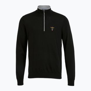 Pánský svetr Aeronautica Militare 1/2 Zip jet black