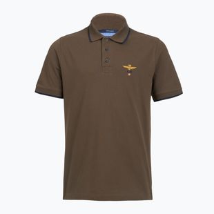 Tričko Aeronautica Militare PO1308UP00082 Polo chestnut brown