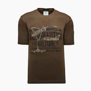 Pánské tričko Aeronautica Militare TS2535UJ00641 chestnut brown