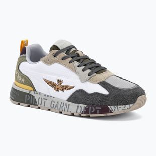 Pánské boty Aeronautica Militare SC0276UCT03546 off white/green/brown/grey