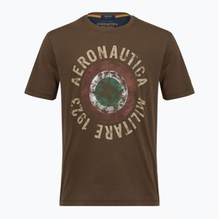 Pánské tričko Aeronautica Militare TS2538UJ00727 chestnut brown