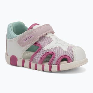 Dětské sandály Geox Iupidoo white/fuchsia