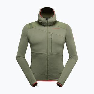 Pánská fleecová mikina La Sportiva Aequilibrium Thermal Hoody cypress/mountain red