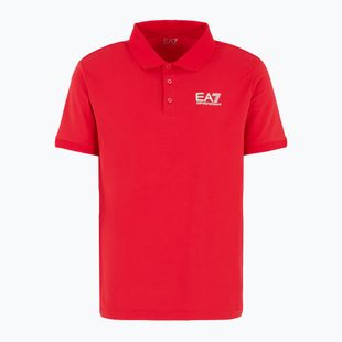 Pánské tričko  EA7 Emporio Armani Train Visibility Polo salsa