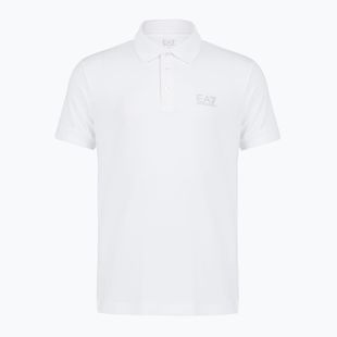Pánské polo tričko EA7 Emporio Armani Core Identity white/silver logo