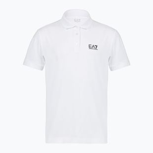 Pánské polo tričko EA7 Emporio Armani Core Identity white/silver logo