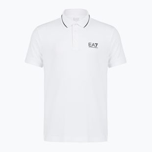 Pánské polo tričko EA7 Emporio Armani Core Identity Piqué White