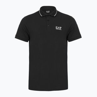 Pánské polo tričko  EA7 Emporio Armani Core Identity Piqué black