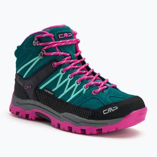 Juniorské trekové boty CMP Rigel Mid lake / pink fluo