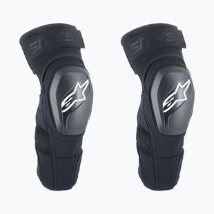 Cyklistické chrániče na kolena Alpinestars A-Impact Plasma Elite Shield Knee black/white