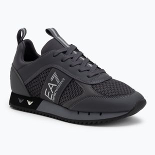Boty EA7 Emporio Armani Black & White Laces asphalt grey/silv.g7