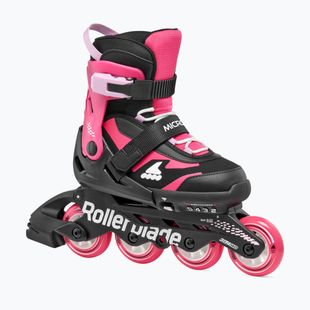 Dětské kolečkové brusle Rollerblade Microblade Jr black/pink