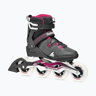Dámské kolečkové brusle Rollerblade Macroblade 90 W black/burgundy/ocean green