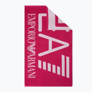 Ručník EA7 Emporio Armani Visibility neon pink