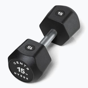Činka Centr Urethane Dumbbell Centr x Hyrox 15 kg black