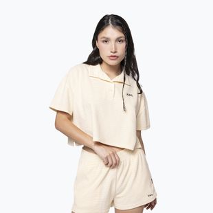 Dámské polo tričko Kaotiko Towel Stripe yellow / white