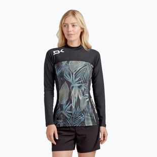 Dámské plavecké tričko Dakine Hd Snug Fit Rashguard black/grey DKA651W0008