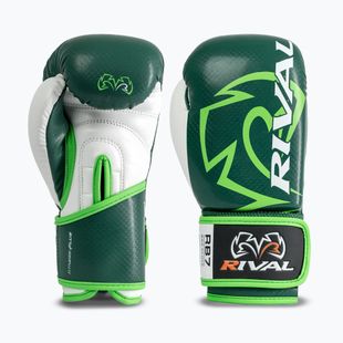 Boxerské rukavice Rival RB7 Fitness Plus Bag green/white