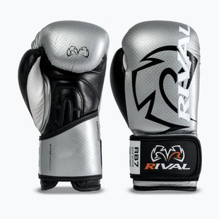Boxerské rukavice Rival RB7 Fitness Plus Bag silver/black