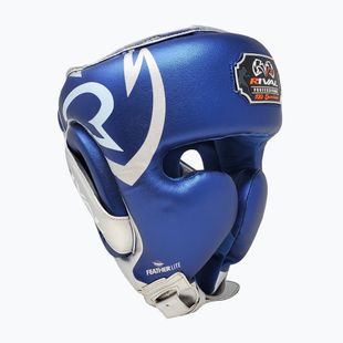 Boxerská helma Rival RHG100 Professional Headgear blue/silver