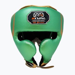 Boxerská helma Rival RHG100 Professional Headgear green/gold