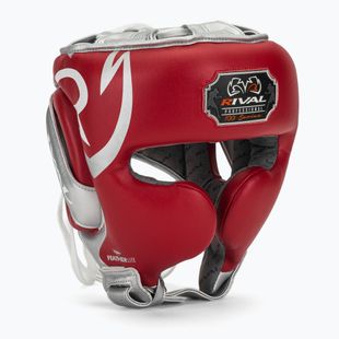 Boxerská helma Rival RHG100 Professional Headgear red/silver