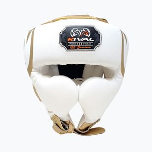 Boxerská helma Rival RHG100 Professional Headgear white/gold