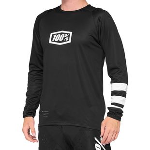 Pánský cyklistický dres 100% R-Core LS černý STO-40005-00010