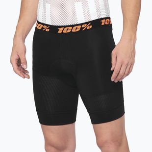Pánské cyklistické boxerky  s vložkou 100% Crux Liner black