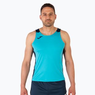 Pánské běžecké tílko tank top  Joma Record II turquoise/navy
