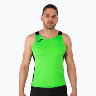 Pánské běžecké tričko Joma Record II Tank Top fluor green/black