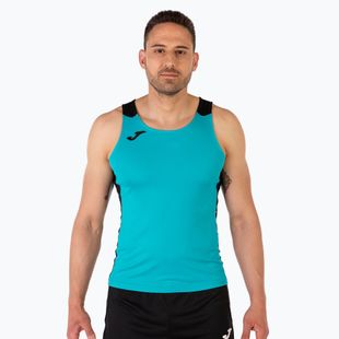 Pánské běžecké tričko Joma Record II Tank Top turquoise/black