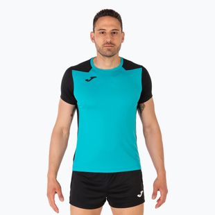 Pánské běžecké tričko Joma Record II turquoise black