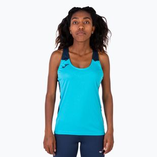 Dámské běžecké tričko Joma Record II Tank Top fluor turquoise/navy
