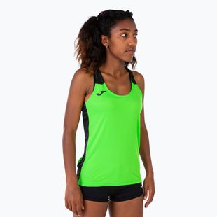Dámské běžecké tričko Joma Record II Tank Top fluor green/black