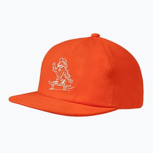 Dětská kšiltovka BUFF Snapback Solid poppy baseball cap