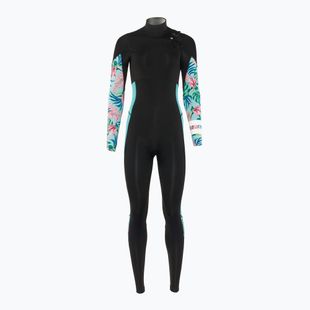 Dámský plavecký neopren Hurley Plus Printed 4/3 mm Fullsuit java tropical