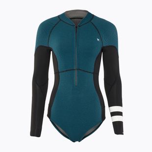Dámský plavecký neopren Hurley Advant Texture 2/2 mm Springsuit black/skyblue