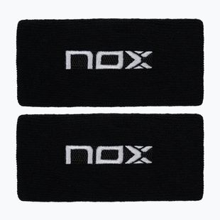 Zápěstní potítka NOX Wristband with Logo 2 szt. black/white