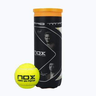 Míče na padel NOX Pro Titanium 3 pcs yellow