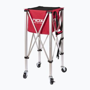 Koš na míče Nox Foldable Balls Basket With Wheels Red