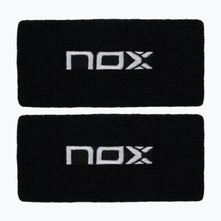 Zápěstní potítka NOX Wristband with Logo 2 szt. black/white