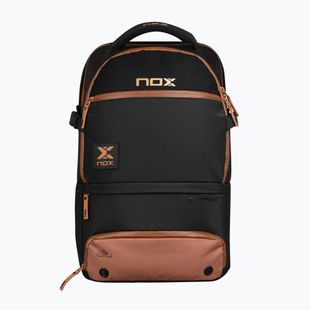 Batoh na padel NOX Luxury Open Series Backpack 30 l black/brown
