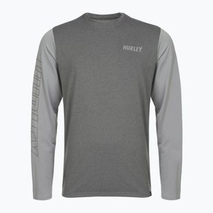 Pánské tričko longsleeve Hurley H2O-Dri Easton ion grey heather