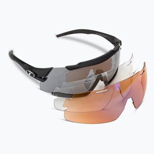 Cyklistické brýle Tifosi Aethon 3 matte black/smoke/ac red/clear